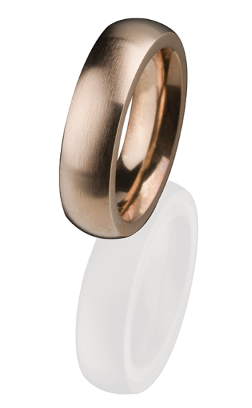 Ernstes Design Vorsteckring, Beisteckring, ED vita, Ring aus Edelstahl 6 mm R261