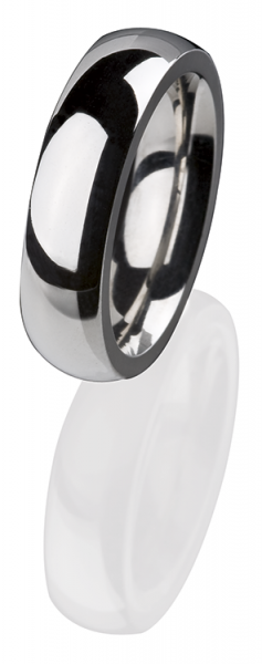 Ernstes Design Vorsteckring, Beisteckring, ED vita, Ring aus Edelstahl 6 mm R255 poliert