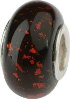 Murano Bead, Murano Glaskugel für Bettelarmband rot, GPS 25 von Charlot Borgen Design