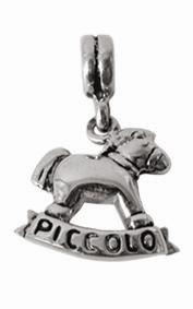 Piccolo Silber Anhänger, Schaukelpferd, Charms, Bead Silber APJ 012 von Piccolo das Original