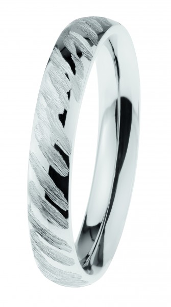 Ernstes Design Ring, Edelstahl geschliffen / poliert, R640