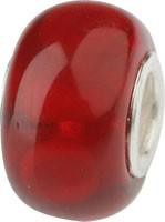 Murano Bead, Murano Glaskugel für Bettelarmband rot, GPS 23 von Charlot Borgen Design