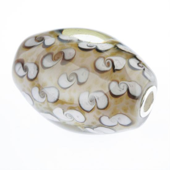 Muranoglaskugel mit Silberkern, Charm, Charlot Borgen Design