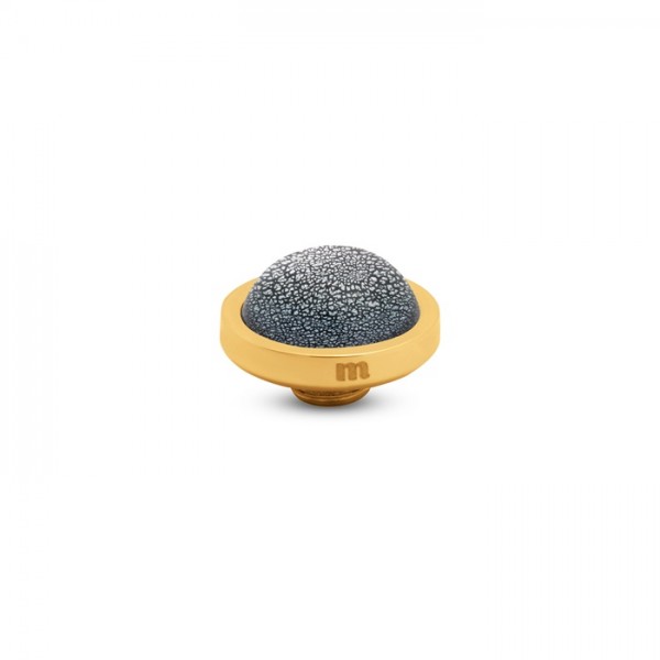 Melano Vivid Shimmer VM40 Ringaufsatz Edelstahl goldfarben mit Steinbesatz in Farbe Grey