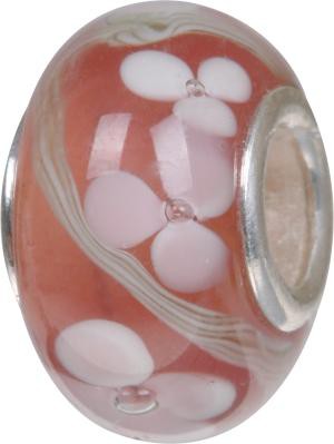Murano Bead, Murano Glaskugel für Bettelarmband rosa, GPS 04 von Charlot Borgen Design