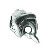 Piccolo Schmuck Delphin Anhänger, Charm, Bead in Silber APK 082 Figuren von Piccolo das Original