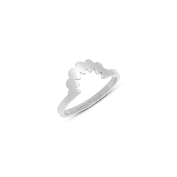 Melano Friends Sunny Vorsteckring, schmaler Ring aus Edelstahl ca. 2 mm FR37