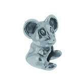 Piccolo Schmuck Maus Anhänger, Charm, Bead in Silber APK 059 Figuren von Piccolo das Original