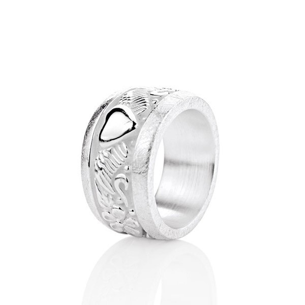 Drachenfels Ring, Carpe Diem-Kollektion, Ornament Ring, Silber, D CAD 11