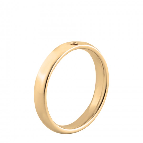 Melano twisted Ring in Edelstahl beschichtet gold von Melano twisted Schmuck