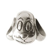 Jolie Hundekopf Silberkugel, Element, Figur, Charm, Bead in Silber ABK-040 von Jolie Collection