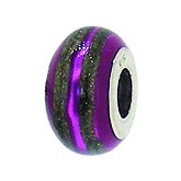 Piccolo Anhänger, Charm, Bead, Kugel APF 014 Emaillekugel mit Silberkern von Picccolo Schmuck