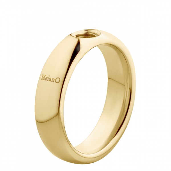 Melano Vivid Ring M01R 9010 aus Edelstahl Goldfarben beschichtet 6mm für Vivid - Aufsätze
