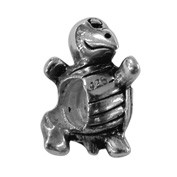 Piccolo Schmuck Schildkröte Anhänger, Charm, Bead in Silber APR 006 Figuren von Piccolo das Original