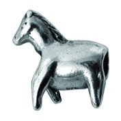 Piccolo Schmuck Pferd Anhänger, Charm, Bead in Silber APR 013 Figuren von Piccolo das Original