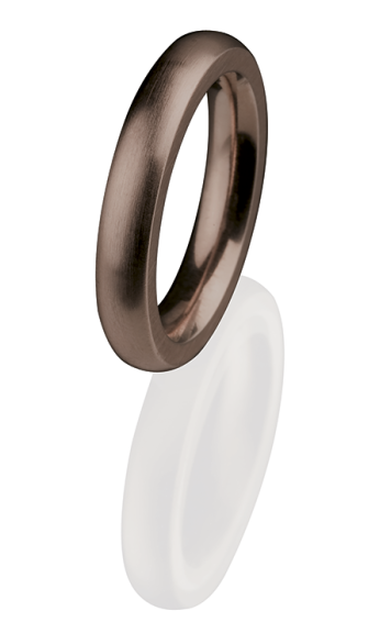 Ernstes Design Vorsteckring, Beisteckring, ED vita, schmaler Ring aus Edelstahl 4 mm R281
