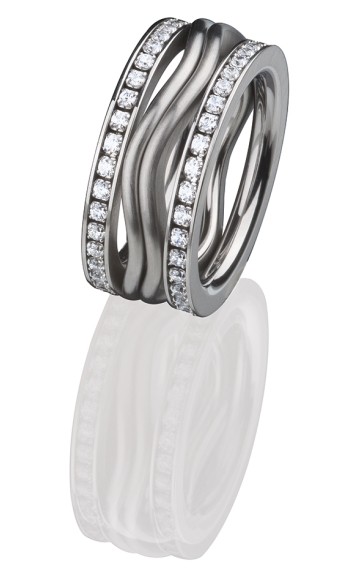 ED vita Ringe bicolor, Kombination aus Vorsteckringen, Beisteckringen von Ernest Design