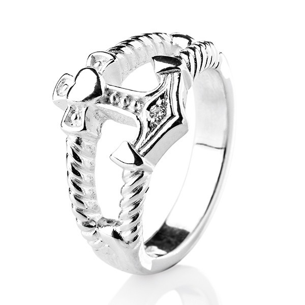 heartbreaker Ring Anker Silber aus Glaube, Liebe & Hoffnung Kollektion LD GLH 11