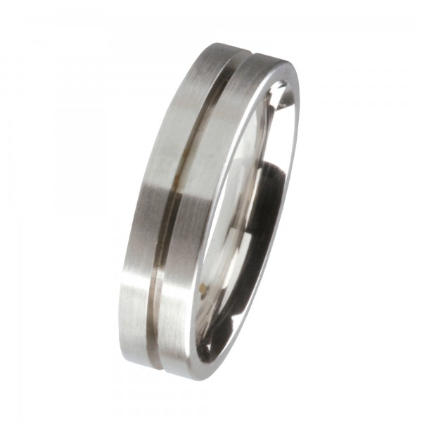 Ernstes Design Ring, Edelstahl matt, 5 mm, R143.5