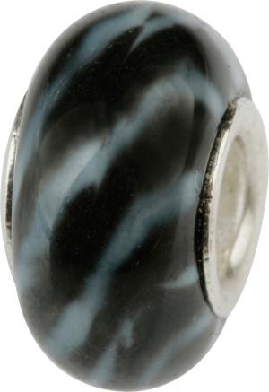 Murano Bead, Murano Glaskugel für Bettelarmband schwarz, GPS 13 von Charlot Borgen Design
