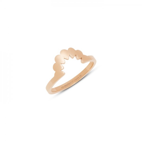 Melano Friends Sunny Vorsteckring, schmaler Ring aus Edelstahl rosé beschichtet ca. 2 mm FR37