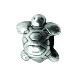 Piccolo Schmuck Schildkröte Anhänger, Charm, Bead in Silber APK 025 Figuren von Piccolo das Origina