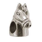 Jolie, Kugel Element, Pferdekopf, Charm, Bead in Silber ABK-107 von Jolie Collection-