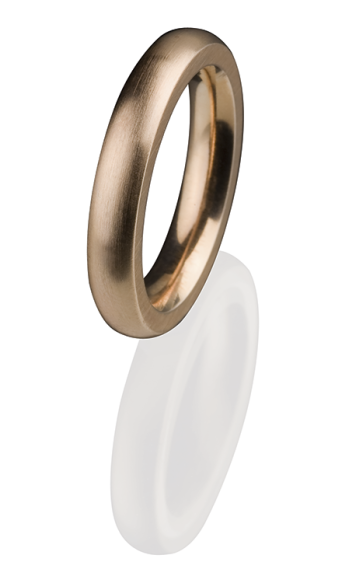 Ernstes Design Vorsteckring, Beisteckring, ED vita, schmaler Ring aus Edelstahl 4 mm R260