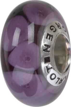 Murano Bead, Murano Glaskugel für Bettelarmband purple, GPS 88 von Charlot Borgen Design