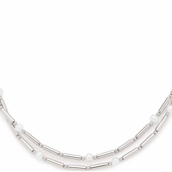 Leonardo Halskette Mirella Edelstahl mit Süßwasser-Perlen 023336