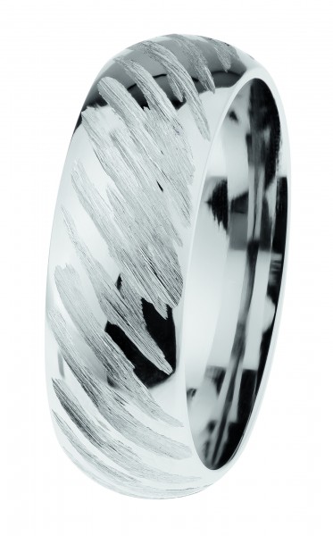 Ernstes Design Ring, Edelstahl geschliffen / poliert, R642