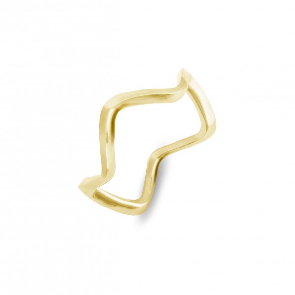 MelanO Friends Ring, Vorsteckring, Romy, Edelstahl goldfarben beschichtet, 1,5 mm, FR34