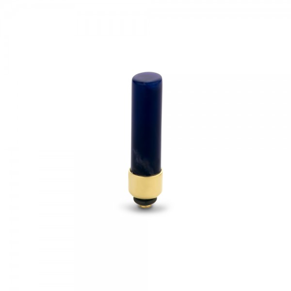 Melano Twisted Ringaufsatz, Fassung, Gemstone Cilinder, TM65, Edelstahl goldfarben mit Sodalith