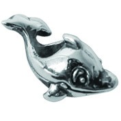 Piccolo Schmuck Delphin Anhänger, Charm, Bead in Silber APR 040 Figuren von Piccolo das Original