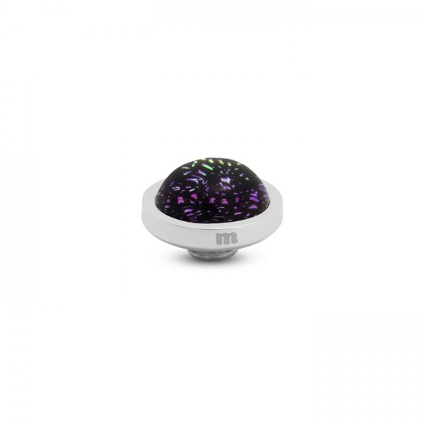 Melano Vivid Shimmer VM40 Ringaufsatz Edelstahl mit Steinbesatz in Farbe Violet