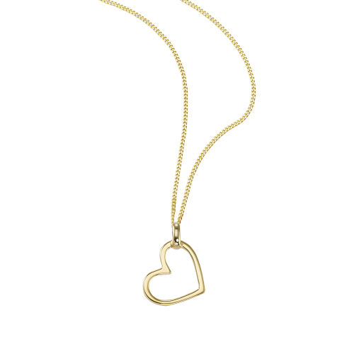 So Cosi "My heart will go on" Halskette, Collier, Anhänger inkl. Kette Silber goldfarben beschichtet