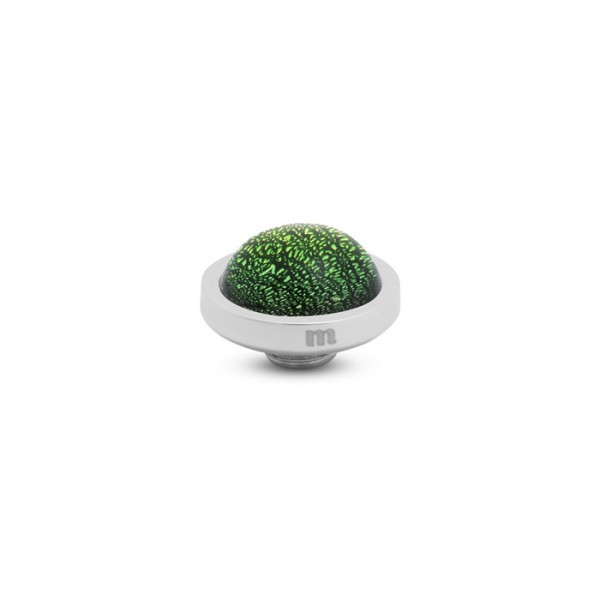 Melano Vivid Shimmer VM40 Ringaufsatz Edelstahl mit Steinbesatz in Farbe Green