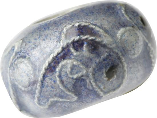 Emaillekugel mit Silberkern Fische, Beads, Charms, Charlot Borgen Design