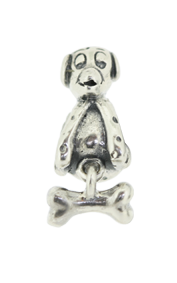 Piccolo Silber Anhänger, Hund m. Knochen, Charms, Bead Silber APH 029 von Piccolo das Original-Copy