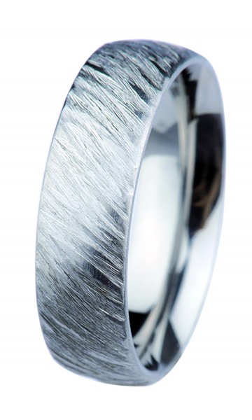 Ernstes Design Ring, Edelstahl geschliffen / poliert, 6 mm, R360.6