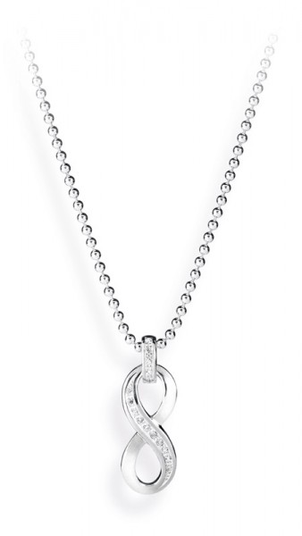 heartbreaker Infinity / Unendlichkeit Anhänger für Halskette Silber mit Zirkonia LD IF 32