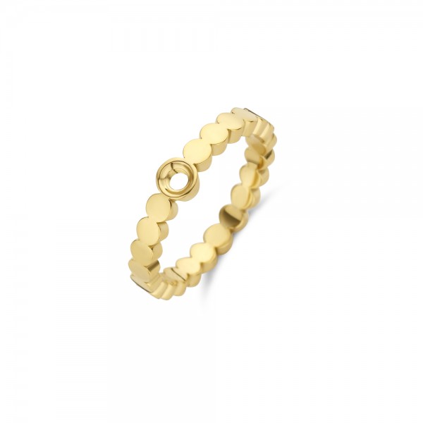 Melano Twisted Ring Edelstahl goldfarben beschichtet TR21